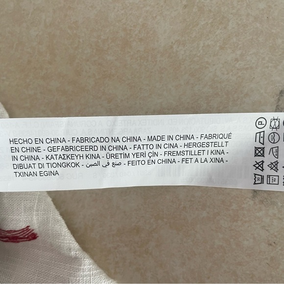 Zara white red floral print wrap top 37417 - Picture 8 of 9